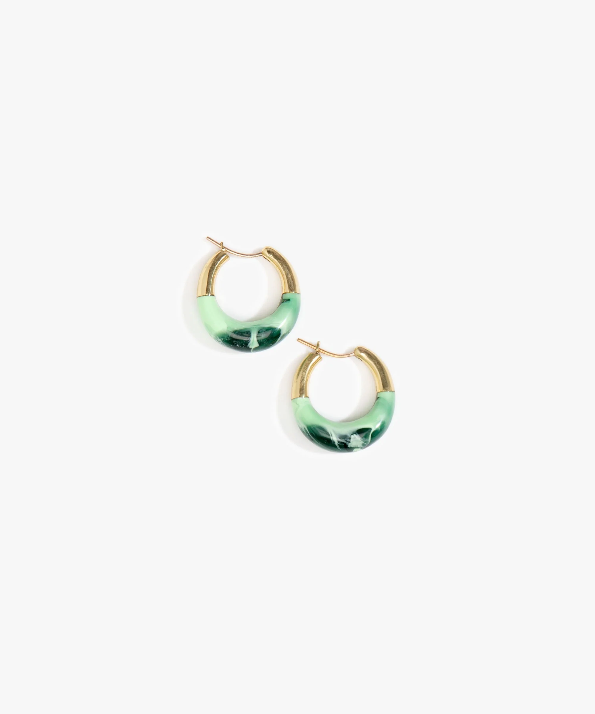 Small Horn Hoop Earrings - Image 13