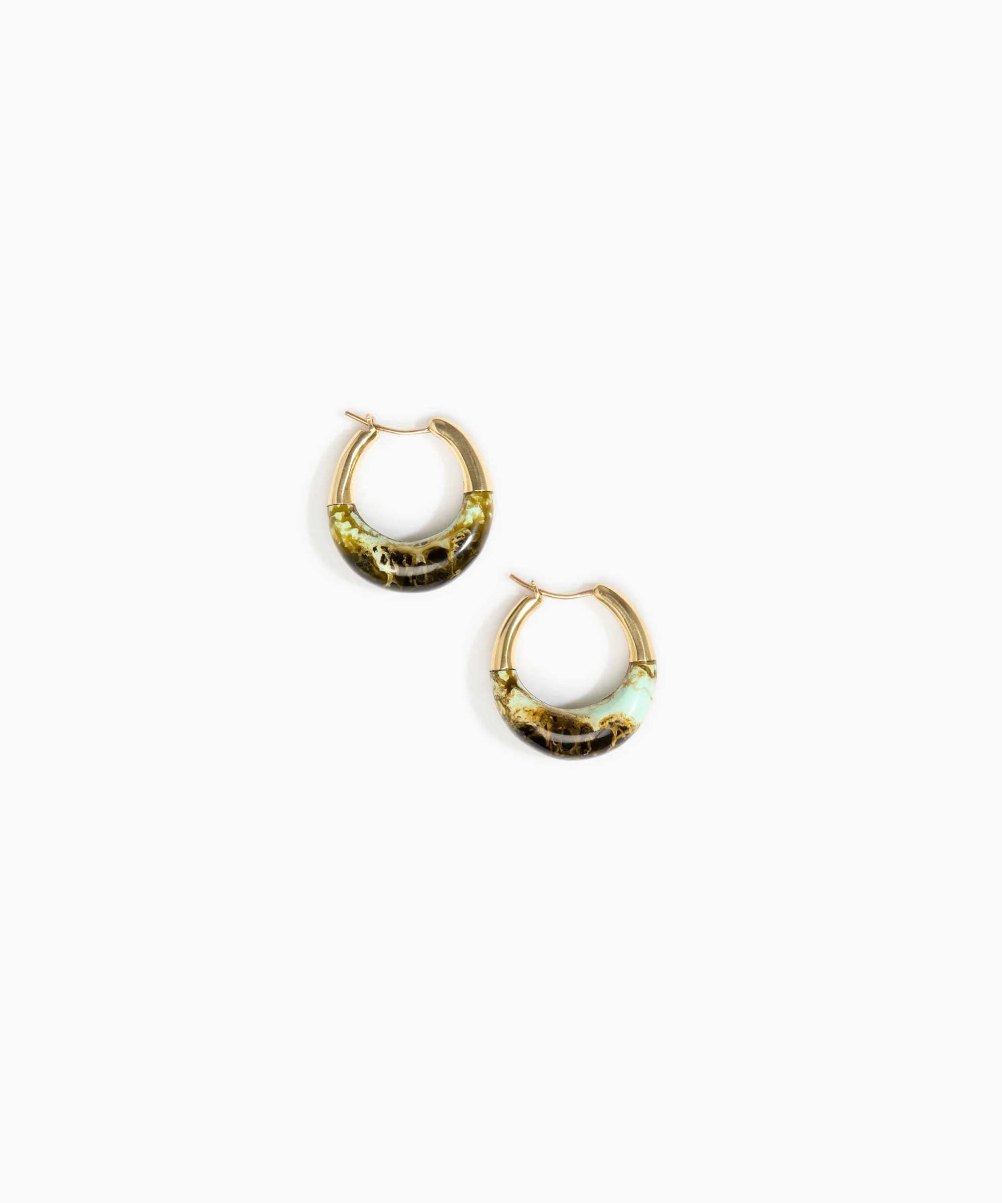 Small Horn Hoop Earrings - Image 6