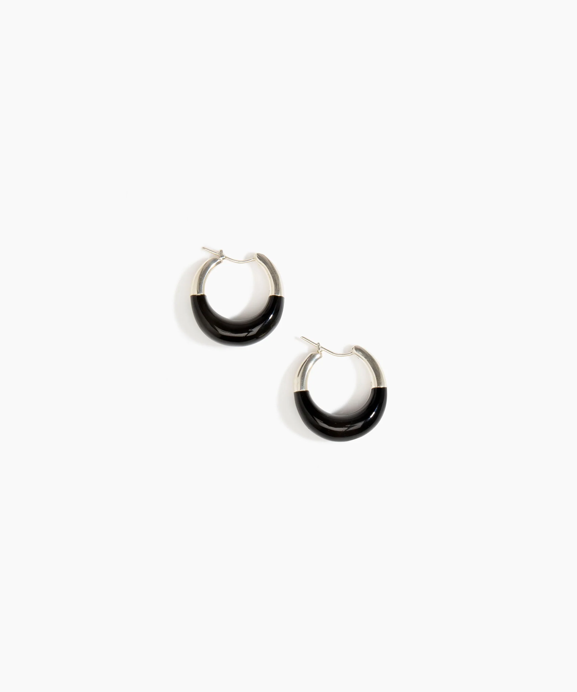 Small Horn Hoop Earrings - Image 9